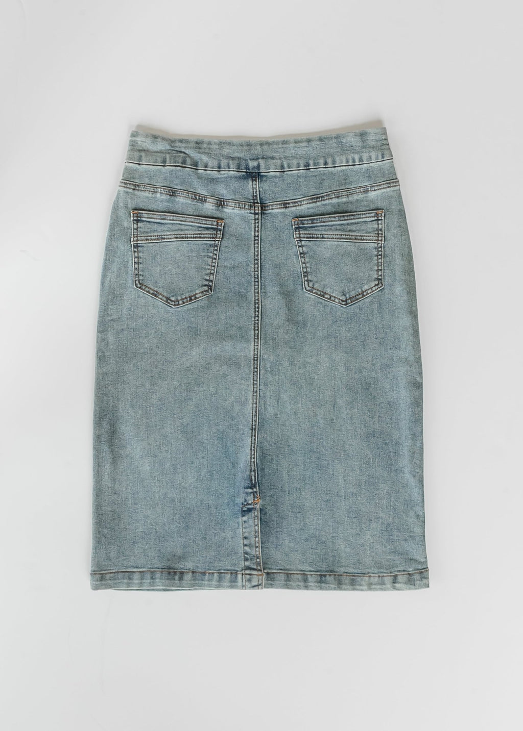 Sandra Classic Wash Midi Denim Skirt - Che Cose Belle