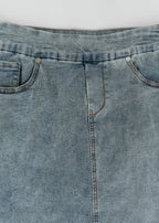 Sandra Classic Wash Midi Denim Skirt - Che Cose Belle