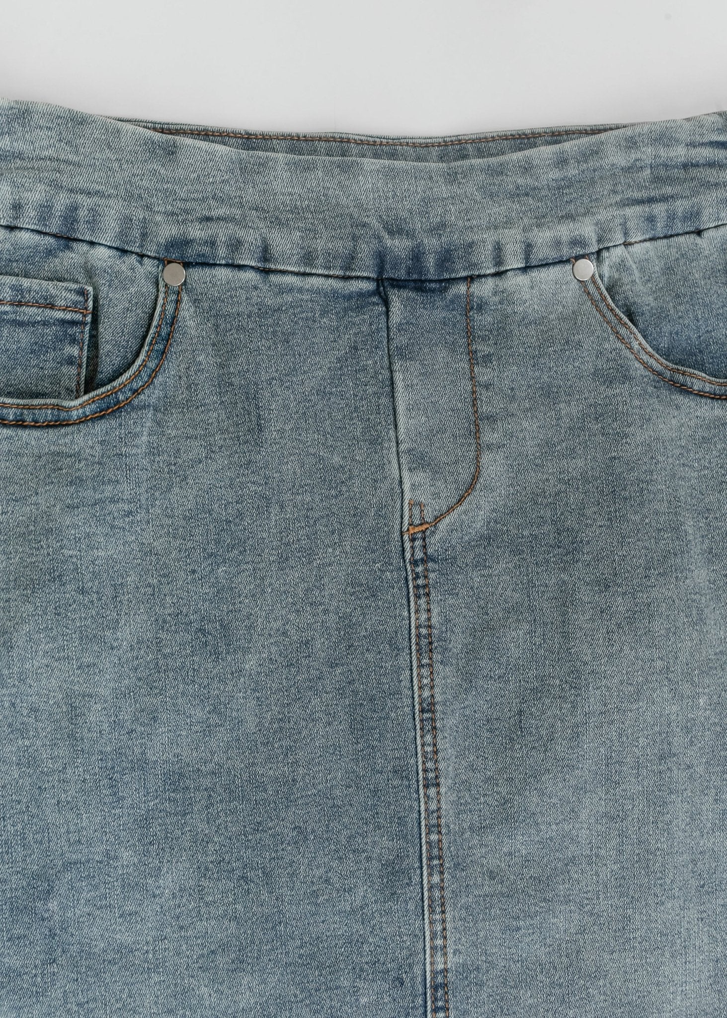 Sandra Classic Wash Midi Denim Skirt - Che Cose Belle