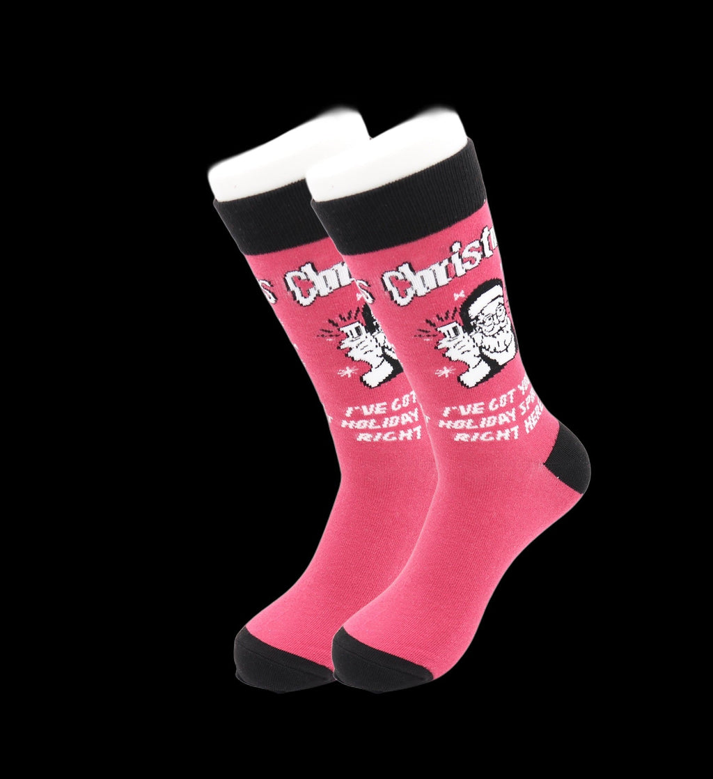 Santa Claus Holiday Socks - Comfy Cotton for Men & Women - Che Cose Belle