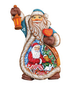 Santa Gingerbread Sculpted Hand-Painted Christmas Figurine by G. DeBrekht - Christmas Santa Snowman Decor - 661211 - Che Cose Belle