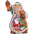 Santa Gingerbread Sculpted Hand-Painted Christmas Figurine by G. DeBrekht - Christmas Santa Snowman Decor - 661211 - Che Cose Belle