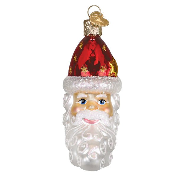 Santa Moon Face Glass Ornament - Che Cose Belle