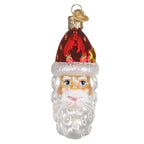 Santa Moon Face Glass Ornament - Che Cose Belle