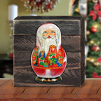 Santa Nesting Doll Wooden Decor by G. DeBrekht - Christmas Decor - 8110716B - Che Cose Belle