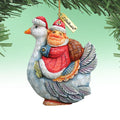 Santa On Goose Sculpted Ornament by G. DeBrekht - 63127 - Che Cose Belle