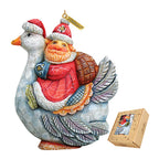 Santa On Goose Sculpted Ornament by G. DeBrekht - 63127 - Che Cose Belle