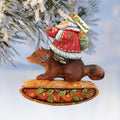 Santa On Raccoon Sculpted Hand-Painted Christmas Ornament by G. DeBrekht - Christmas Santa Snowman Decor - 63132 - Che Cose Belle