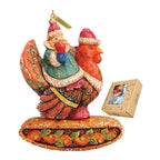 Santa On Turkey Sculpted Hand-Painted Christmas Ornament by G. DeBrekht - Christmas Santa Snowman Decor - 63135 - Che Cose Belle