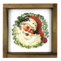 Santa Wreath Framed Art - Che Cose Belle