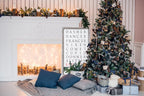 Santa Reindeer Sign Farmhouse Christmas Wall Decor 12x24x1.5 Plaid Reindeer Names Rudolph