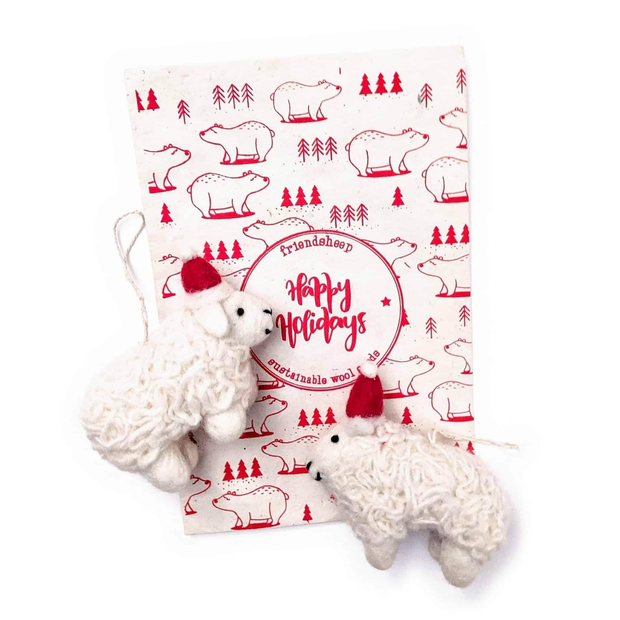 Santa's Sheep - Set of 2 - Che Cose Belle