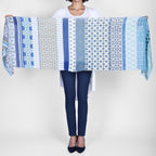 Santorini Patterned Wrap - Blue Multi - Che Cose Belle