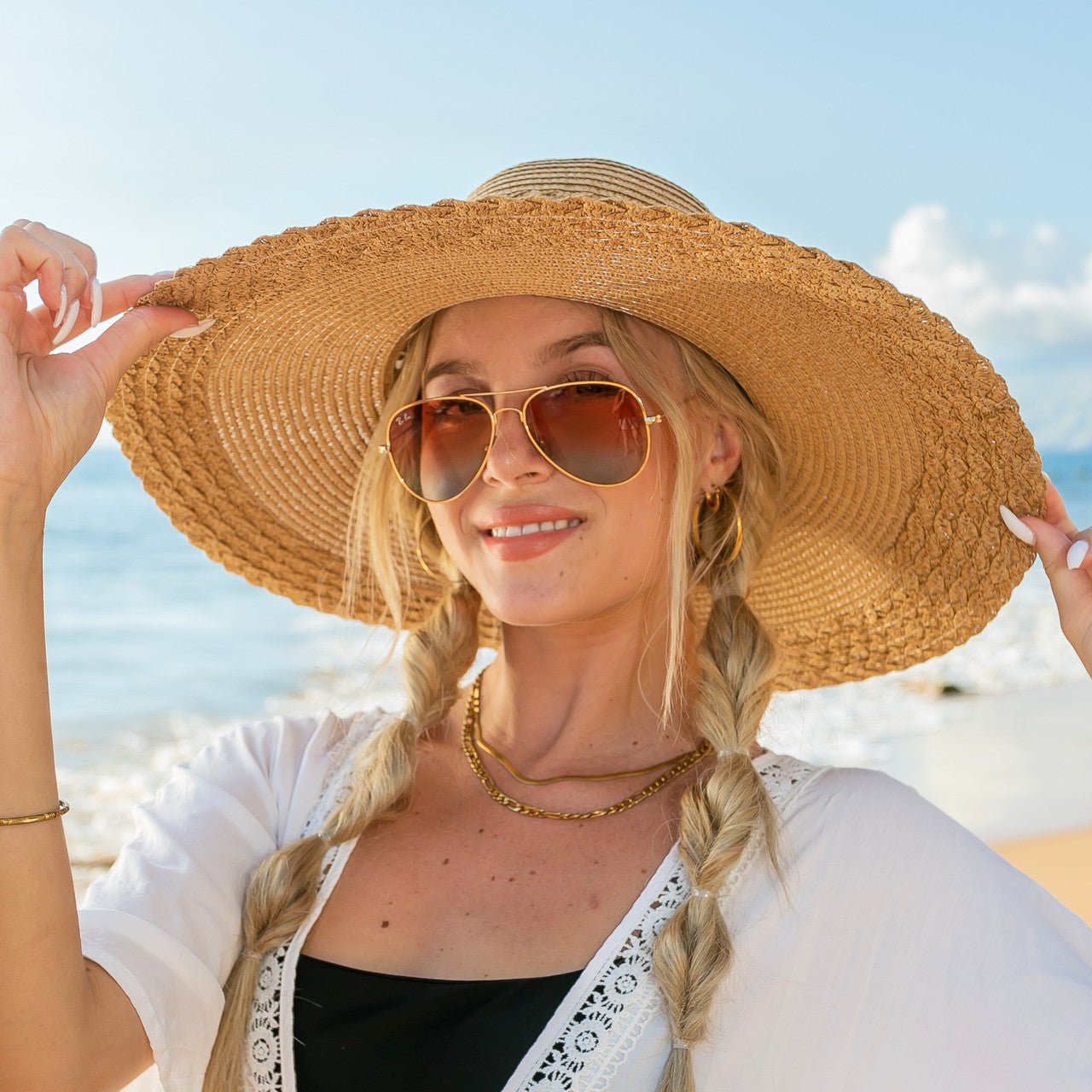Scallop Edge Sunhat - Che Cose Belle
