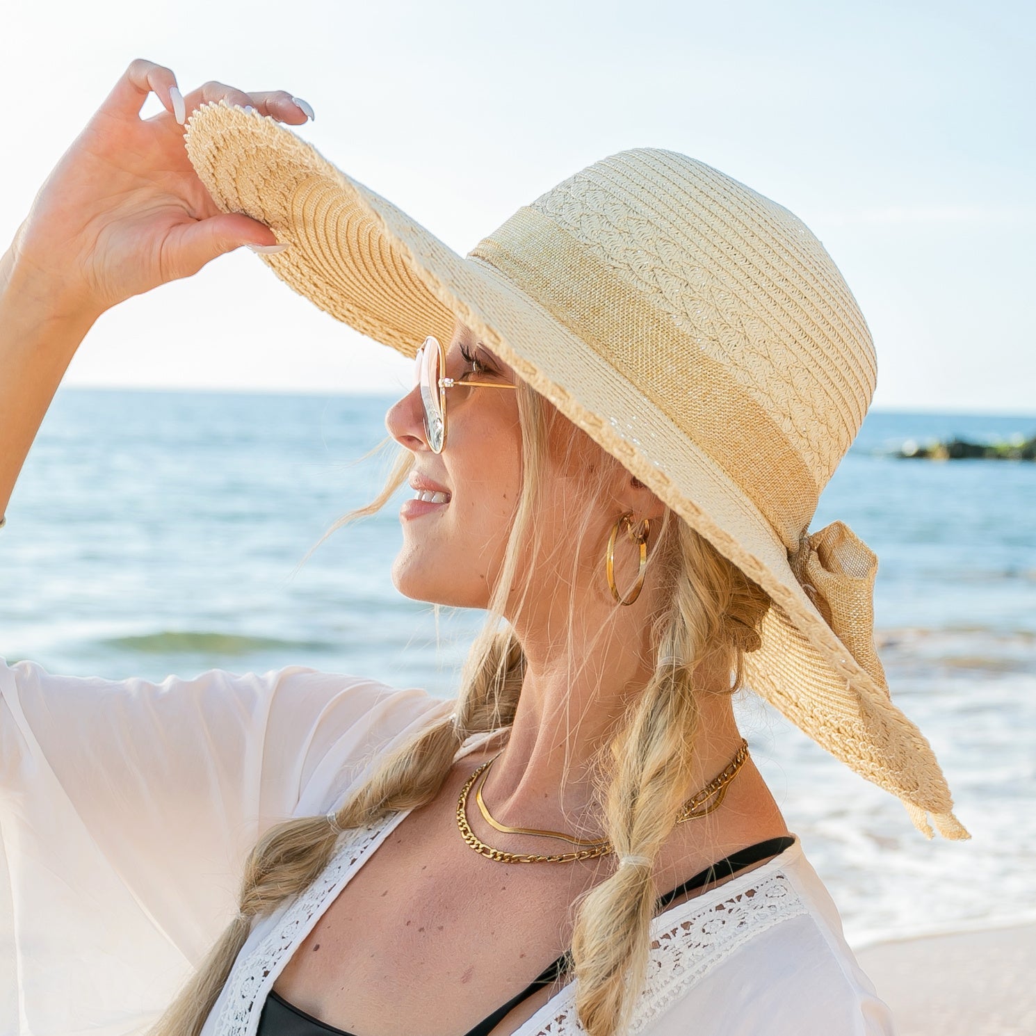Scallop Edge Sunhat - Che Cose Belle