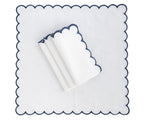 Scalloped Edge Linen Napkins - Che Cose Belle