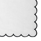 Scalloped Edge Linen Napkins - Che Cose Belle