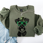 Schnauzer, Adorable Dog, St Patrick's Day, Lucky, Irish Sweatshirt - Che Cose Belle