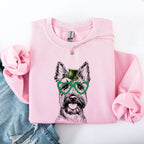 Scottish Terrier, Scotty, Adorable Dog, St Patrick's Day, Lucky, Irish Sweatshirt - Che Cose Belle