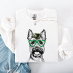 Scottish Terrier, Scotty, Adorable Dog, St Patrick's Day, Lucky, Irish Sweatshirt - Che Cose Belle