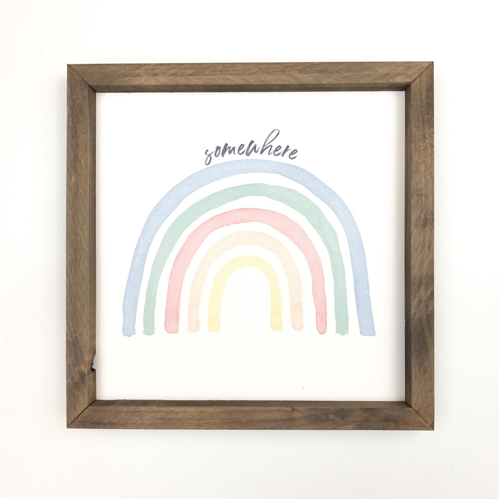 Script Somewhere Framed Art - Che Cose Belle