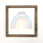 Script Somewhere Framed Art - Che Cose Belle