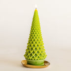 Signature Sculpted Tree Candle - Winterberry Frost