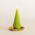 Accent Sculpted Tree Candle - Winterberry Frost