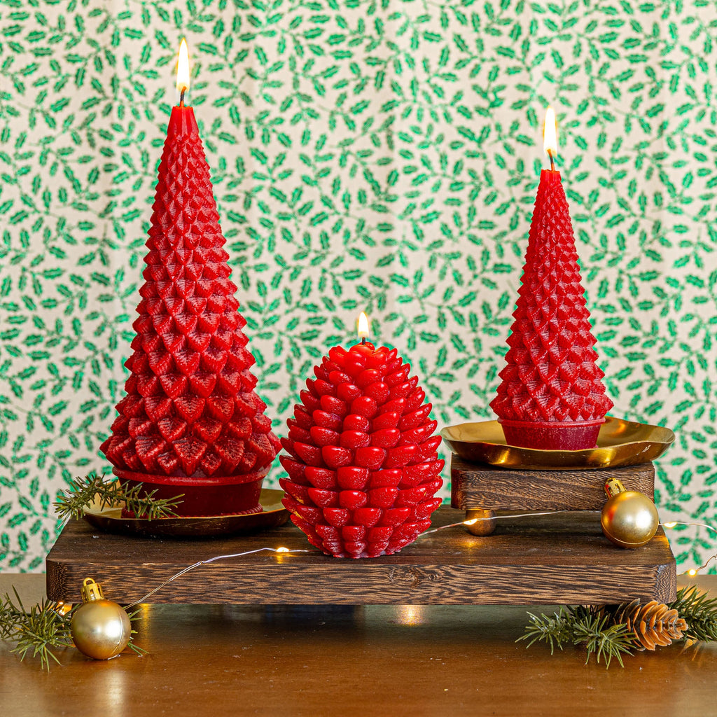 Signature Sculpted Tree Candle - Spicy Apple