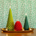 Signature Sculpted Tree Candle - Winterberry Frost