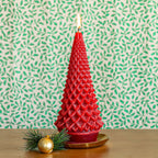 Signature Sculpted Tree Candle - Spicy Apple