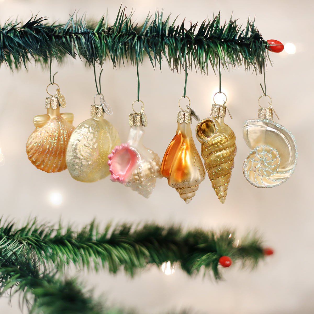 Sea Shell Christmas Ornament Set - Che Cose Belle
