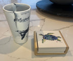 Sea Turtle Coaster (4x4) – Coastal & Table Accents - Che Cose Belle
