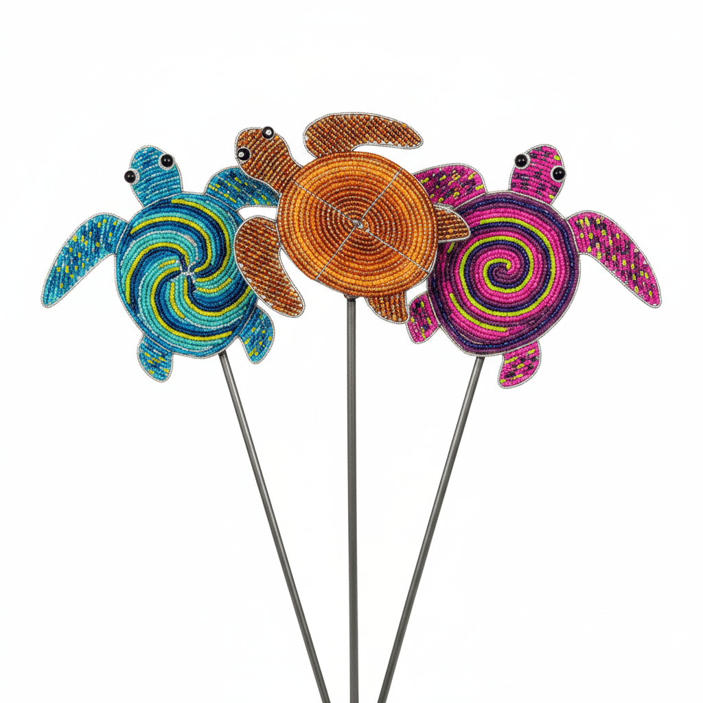 Sea Turtle Garden Stake (Set of 3) - Che Cose Belle