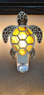 Sea Turtle Night Light - Stained Glass - Inspired Turtle Nightlight – LED Accent Light - Che Cose Belle