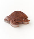 Sea Turtle Puzzle Box - Sustainably Sourced Hand Carved Wood - Che Cose Belle