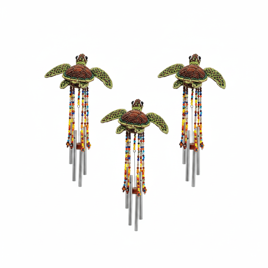Sea Turtle Wind Chime, Sm (Set of 3) - Che Cose Belle