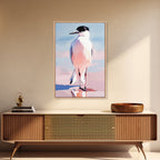 Seabird, Coastal Wildlife Art, Framed Canvas Print, Beach House Wall Decor, Nature Painting, Modern Home Aesthetic, Ocean Inspired - Che Cose Belle