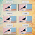 Seagull, Coastal, Nautical, Canvas Print, Beach House Wall Art, Nature Inspired, Minimalist Bird Painting, Oceanfront Home Decor - Che Cose Belle