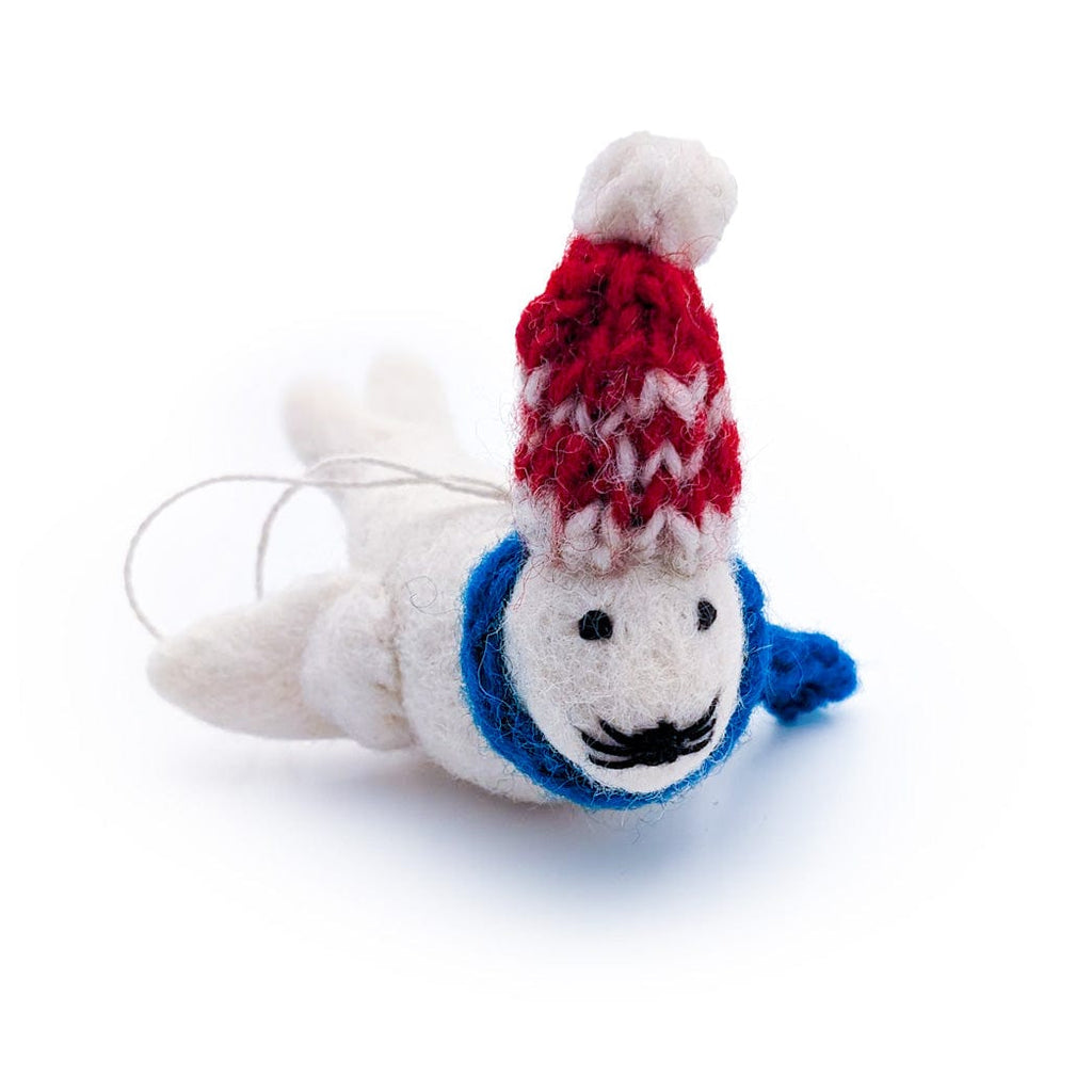 Seal and Walrus Eco Ornaments - Set of 2 - Che Cose Belle