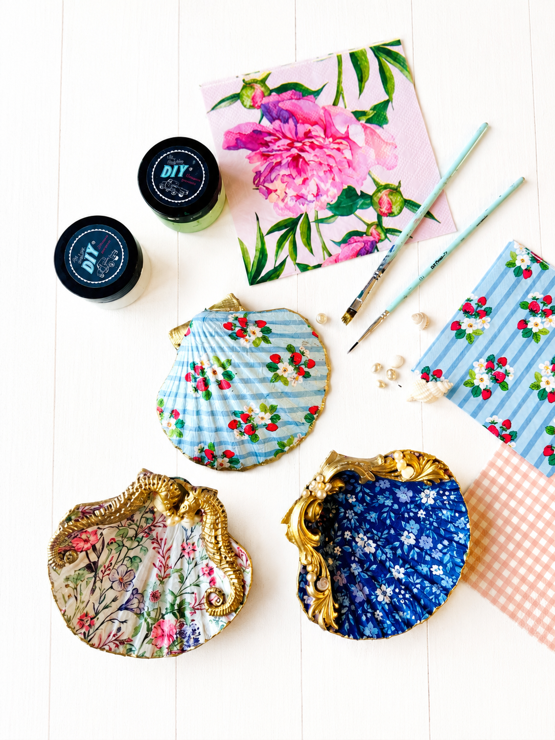 Seashell Decoupage Kit - Che Cose Belle