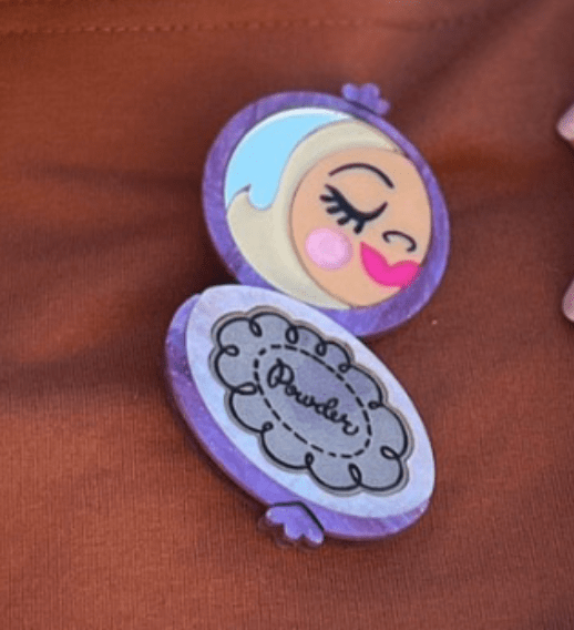 Secret Admirer Brooch LILAC by Asia Ellington x Lipstick & Chrome - Che Cose Belle