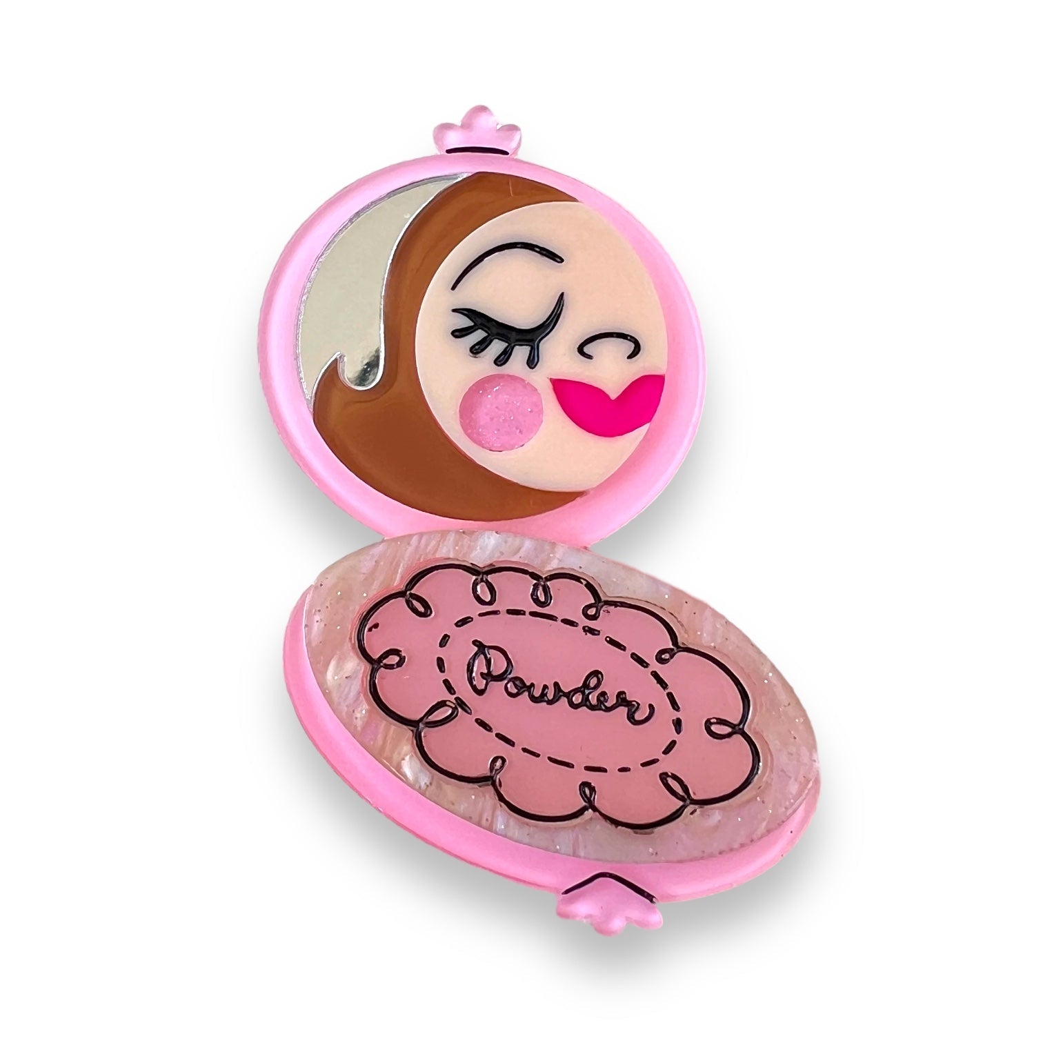Secret Admirer Brooch PINK by Asia Ellington x Lipstick & Chrome - Che Cose Belle