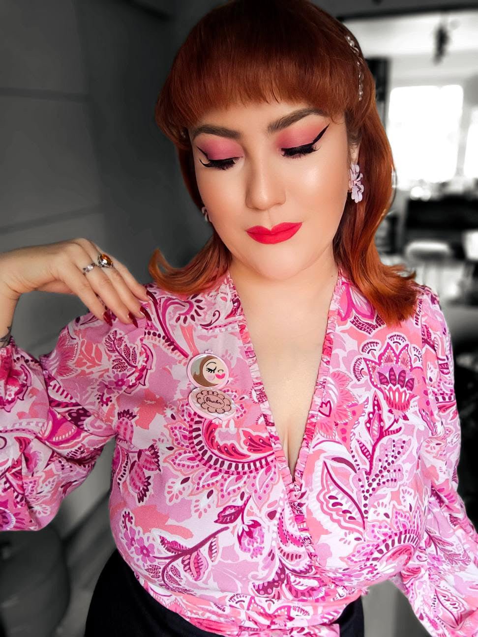 Secret Admirer Brooch PINK by Asia Ellington x Lipstick & Chrome - Che Cose Belle