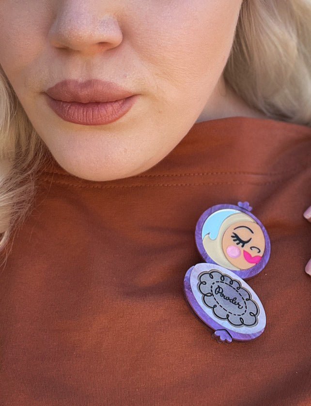 Secret Admirer Brooch RED by Asia Ellington x Lipstick & Chrome - Che Cose Belle
