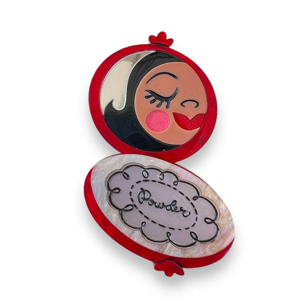 Secret Admirer Brooch RED by Asia Ellington x Lipstick & Chrome - Che Cose Belle