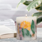 Secrets of Spring Botanical Pillar Candle - Che Cose Belle