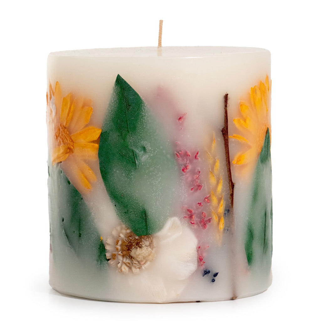 Secrets of Spring Botanical Pillar Candle - Che Cose Belle