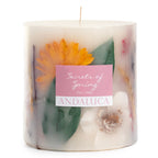 Secrets of Spring Botanical Pillar Candle - Che Cose Belle