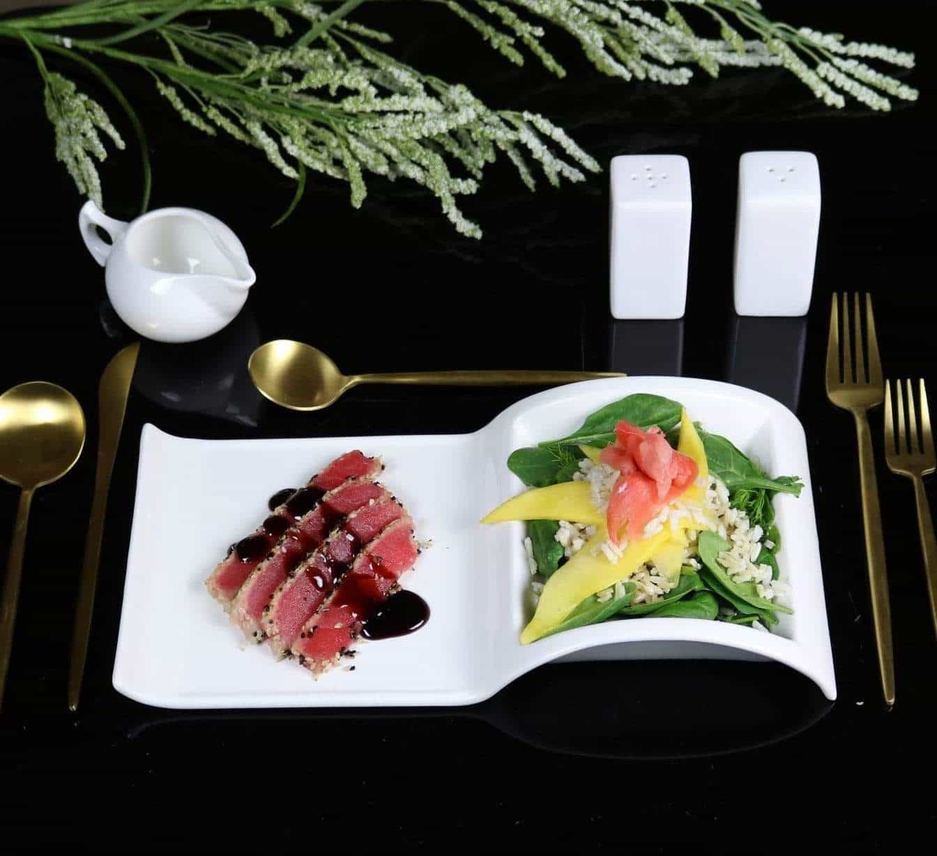 Sectional Salad Plate - Set of 4 pc - Che Cose Belle